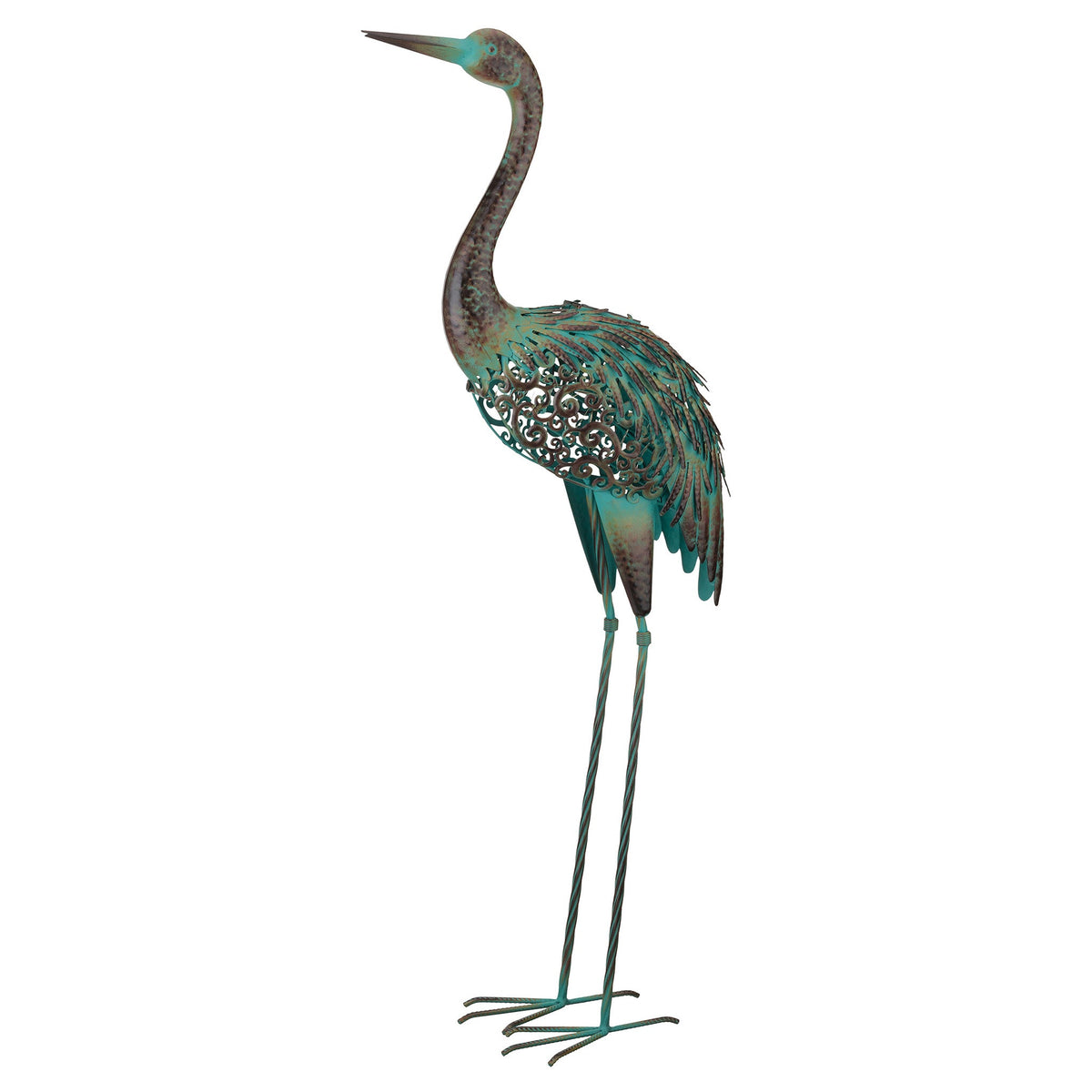 Regal Art & Gift Patina Solar Crane, Up, 16 Inch